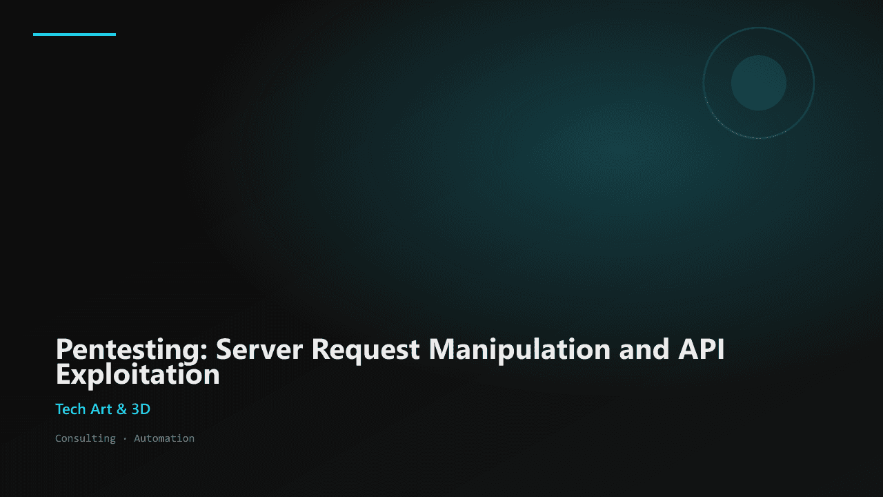 Pentesting: Server Request Manipulation and API Exploitation